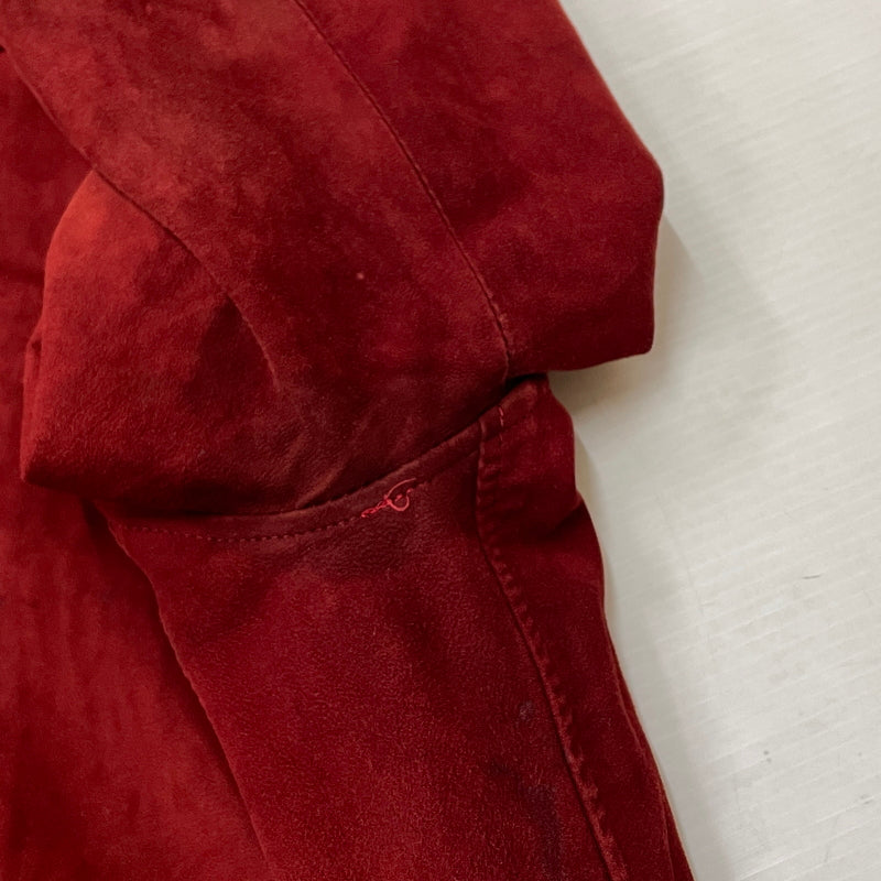 【現状渡し品】【メンズ】 UNKNOW SUEDE BOMBER JACKET スエード ボンバー ジャケット アウター 145-261024-sa-15-teih サイズ：不明 カラー：ボルドー 万代Net店