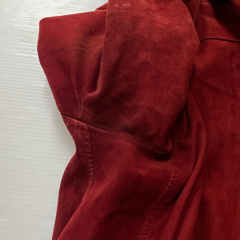 【現状渡し品】【メンズ】 UNKNOW SUEDE BOMBER JACKET スエード ボンバー ジャケット アウター 145-261024-sa-15-teih サイズ：不明 カラー：ボルドー 万代Net店