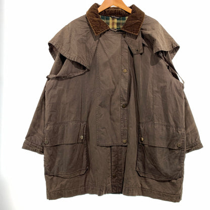 【現状渡し品】【メンズ】 GB.PEDRINI ジービー ペドリーニ OILED COAT オイル コート アウター ケープバック 145-261025-ko-18-teih サイズ：48 カラー：ブラウン 万代Net店
