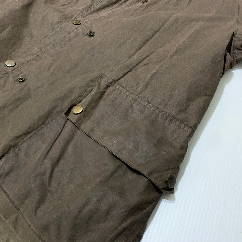 【現状渡し品】【メンズ】 GB.PEDRINI ジービー ペドリーニ OILED COAT オイル コート アウター ケープバック 145-261025-ko-18-teih サイズ：48 カラー：ブラウン 万代Net店