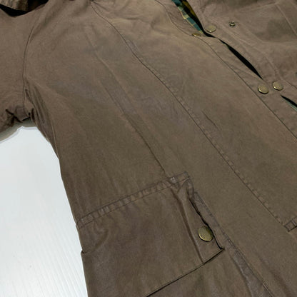 【現状渡し品】【メンズ】 GB.PEDRINI ジービー ペドリーニ OILED COAT オイル コート アウター ケープバック 145-261025-ko-18-teih サイズ：48 カラー：ブラウン 万代Net店