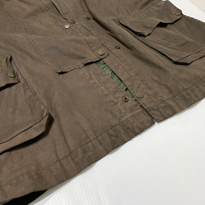 【現状渡し品】【メンズ】 GB.PEDRINI ジービー ペドリーニ OILED COAT オイル コート アウター ケープバック 145-261025-ko-18-teih サイズ：48 カラー：ブラウン 万代Net店