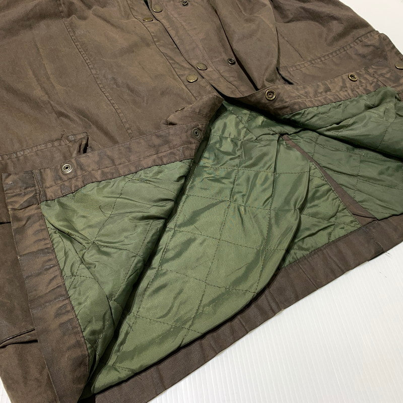 【現状渡し品】【メンズ】 GB.PEDRINI ジービー ペドリーニ OILED COAT オイル コート アウター ケープバック 145-261025-ko-18-teih サイズ：48 カラー：ブラウン 万代Net店