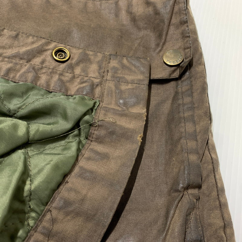 【現状渡し品】【メンズ】 GB.PEDRINI ジービー ペドリーニ OILED COAT オイル コート アウター ケープバック 145-261025-ko-18-teih サイズ：48 カラー：ブラウン 万代Net店