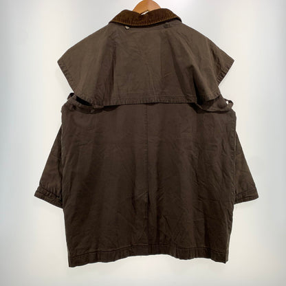 【現状渡し品】【メンズ】 GB.PEDRINI ジービー ペドリーニ OILED COAT オイル コート アウター ケープバック 145-261025-ko-18-teih サイズ：48 カラー：ブラウン 万代Net店