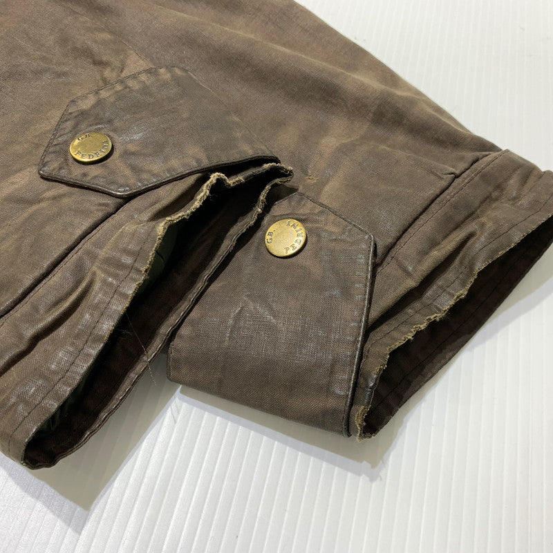 【現状渡し品】【メンズ】 GB.PEDRINI ジービー ペドリーニ OILED COAT オイル コート アウター ケープバック 145-261025-ko-18-teih サイズ：48 カラー：ブラウン 万代Net店