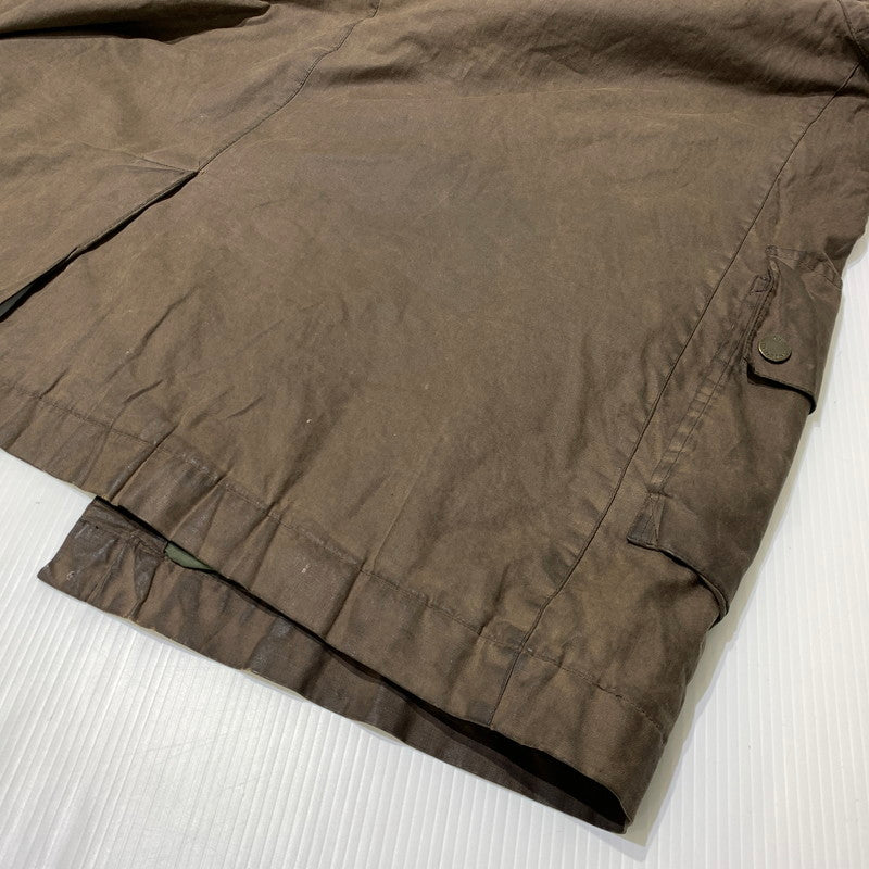 【現状渡し品】【メンズ】 GB.PEDRINI ジービー ペドリーニ OILED COAT オイル コート アウター ケープバック 145-261025-ko-18-teih サイズ：48 カラー：ブラウン 万代Net店