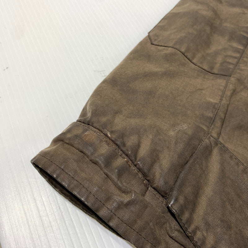【現状渡し品】【メンズ】 GB.PEDRINI ジービー ペドリーニ OILED COAT オイル コート アウター ケープバック 145-261025-ko-18-teih サイズ：48 カラー：ブラウン 万代Net店