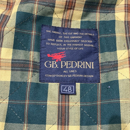 【現状渡し品】【メンズ】 GB.PEDRINI ジービー ペドリーニ OILED COAT オイル コート アウター ケープバック 145-261025-ko-18-teih サイズ：48 カラー：ブラウン 万代Net店