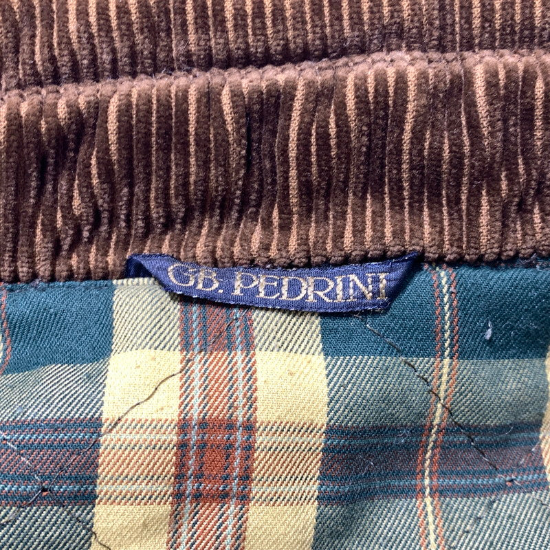 【現状渡し品】【メンズ】 GB.PEDRINI ジービー ペドリーニ OILED COAT オイル コート アウター ケープバック 145-261025-ko-18-teih サイズ：48 カラー：ブラウン 万代Net店