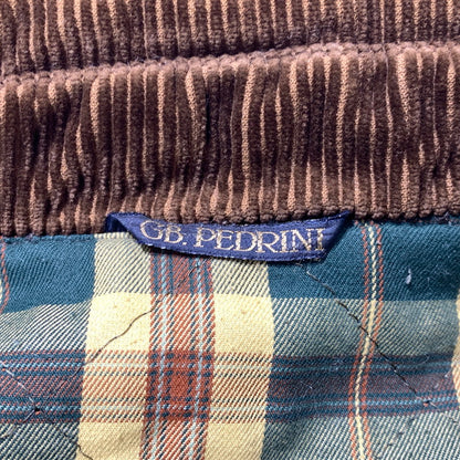 【現状渡し品】【メンズ】 GB.PEDRINI ジービー ペドリーニ OILED COAT オイル コート アウター ケープバック 145-261025-ko-18-teih サイズ：48 カラー：ブラウン 万代Net店