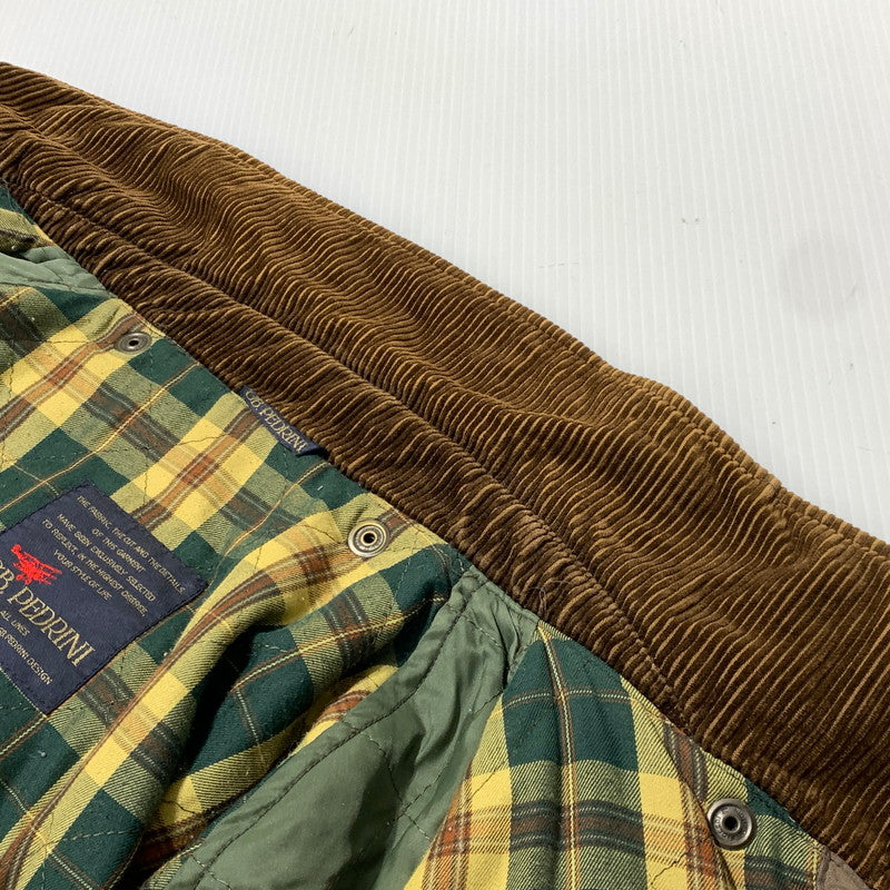 【現状渡し品】【メンズ】 GB.PEDRINI ジービー ペドリーニ OILED COAT オイル コート アウター ケープバック 145-261025-ko-18-teih サイズ：48 カラー：ブラウン 万代Net店