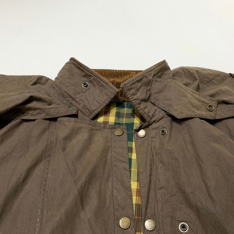 【現状渡し品】【メンズ】 GB.PEDRINI ジービー ペドリーニ OILED COAT オイル コート アウター ケープバック 145-261025-ko-18-teih サイズ：48 カラー：ブラウン 万代Net店