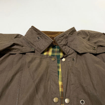 【現状渡し品】【メンズ】 GB.PEDRINI ジービー ペドリーニ OILED COAT オイル コート アウター ケープバック 145-261025-ko-18-teih サイズ：48 カラー：ブラウン 万代Net店