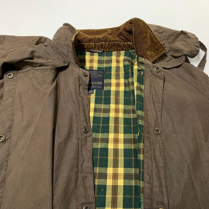 【現状渡し品】【メンズ】 GB.PEDRINI ジービー ペドリーニ OILED COAT オイル コート アウター ケープバック 145-261025-ko-18-teih サイズ：48 カラー：ブラウン 万代Net店