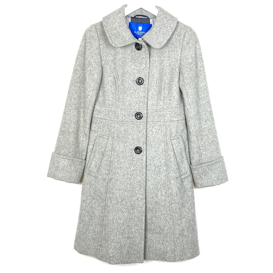 【中古品】【レディース】 BLUE LABEL CRESTBRIDGE ブルーレーベル クレストブリッジ LINING CHECK WOOL COAT 55B42-411-07 裏地 チェック柄 ウール コート アウター 168-261024-sa-09-teih サイズ：38 カラー：グレー 万代Net店