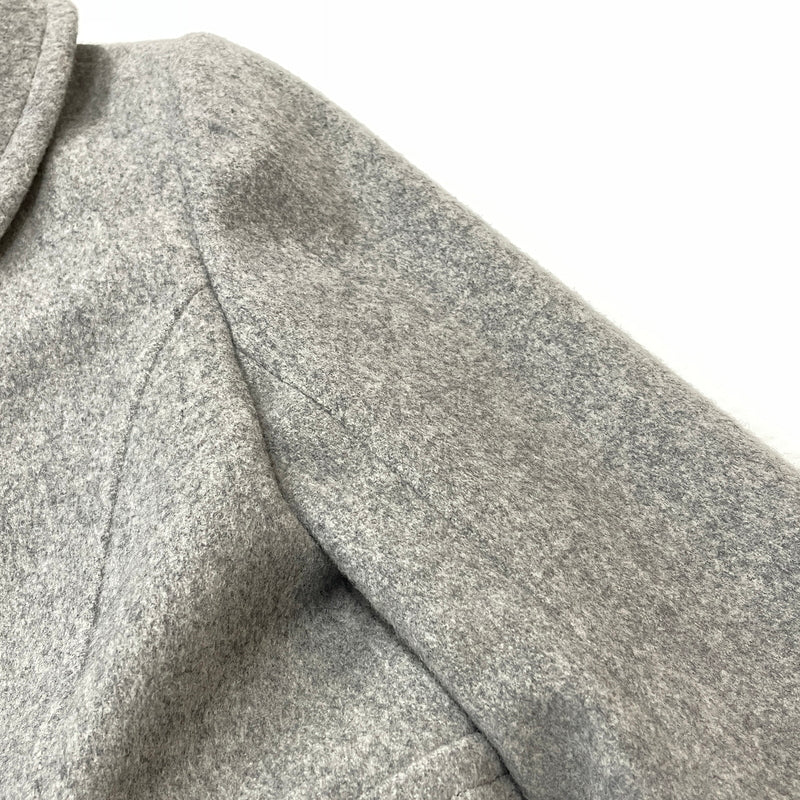 【中古品】【レディース】 BLUE LABEL CRESTBRIDGE ブルーレーベル クレストブリッジ LINING CHECK WOOL COAT 55B42-411-07 裏地 チェック柄 ウール コート アウター 168-261024-sa-09-teih サイズ：38 カラー：グレー 万代Net店