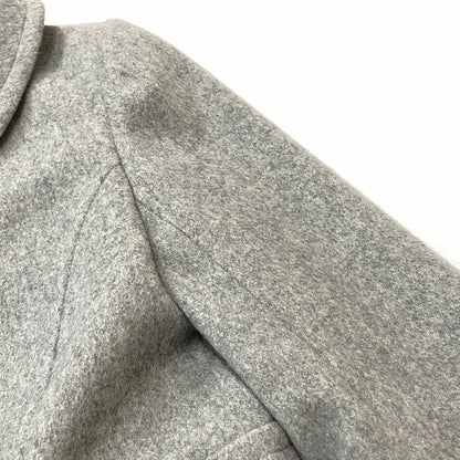 【中古品】【レディース】 BLUE LABEL CRESTBRIDGE ブルーレーベル クレストブリッジ LINING CHECK WOOL COAT 55B42-411-07 裏地 チェック柄 ウール コート アウター 168-261024-sa-09-teih サイズ：38 カラー：グレー 万代Net店