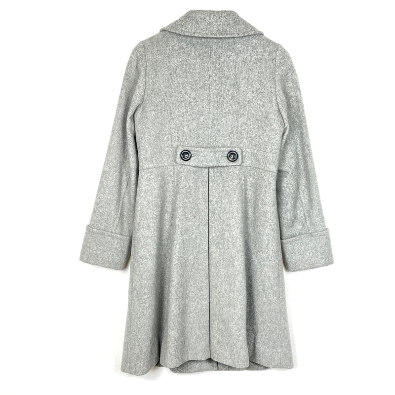 【中古品】【レディース】 BLUE LABEL CRESTBRIDGE ブルーレーベル クレストブリッジ LINING CHECK WOOL COAT 55B42-411-07 裏地 チェック柄 ウール コート アウター 168-261024-sa-09-teih サイズ：38 カラー：グレー 万代Net店