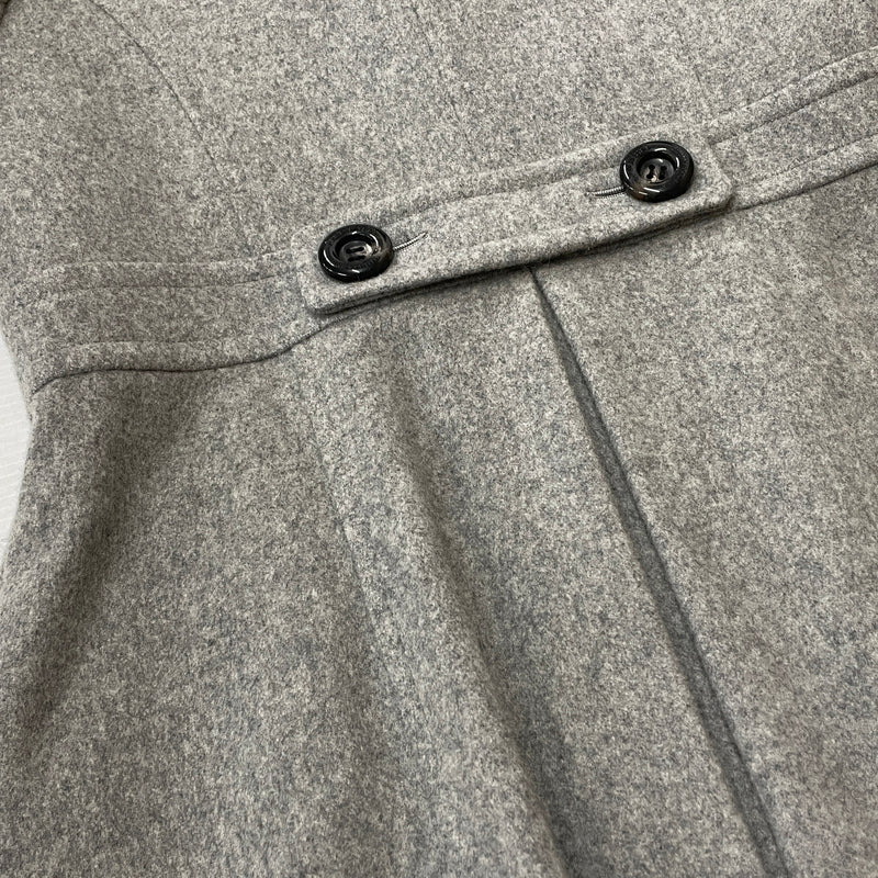 【中古品】【レディース】 BLUE LABEL CRESTBRIDGE ブルーレーベル クレストブリッジ LINING CHECK WOOL COAT 55B42-411-07 裏地 チェック柄 ウール コート アウター 168-261024-sa-09-teih サイズ：38 カラー：グレー 万代Net店