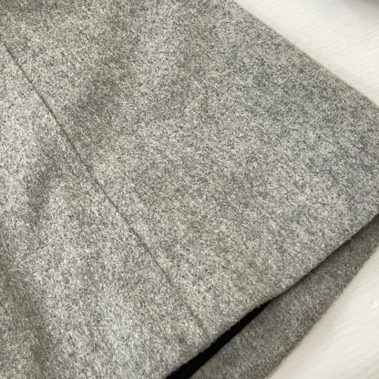 【中古品】【レディース】 BLUE LABEL CRESTBRIDGE ブルーレーベル クレストブリッジ LINING CHECK WOOL COAT 55B42-411-07 裏地 チェック柄 ウール コート アウター 168-261024-sa-09-teih サイズ：38 カラー：グレー 万代Net店