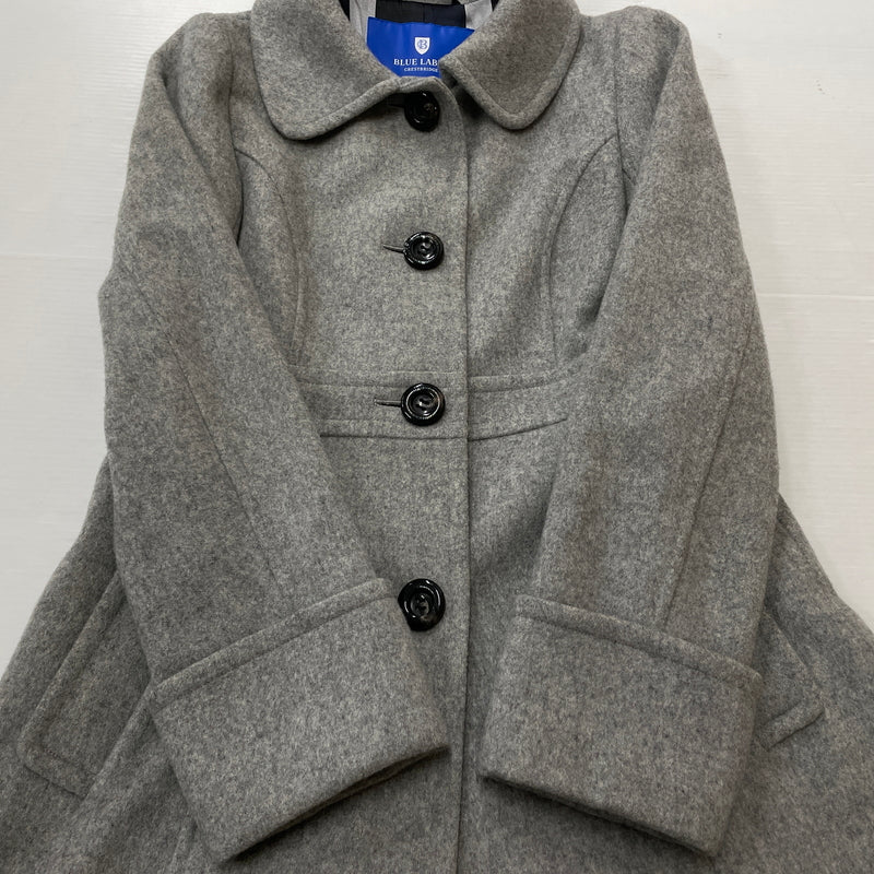 【中古品】【レディース】 BLUE LABEL CRESTBRIDGE ブルーレーベル クレストブリッジ LINING CHECK WOOL COAT 55B42-411-07 裏地 チェック柄 ウール コート アウター 168-261024-sa-09-teih サイズ：38 カラー：グレー 万代Net店