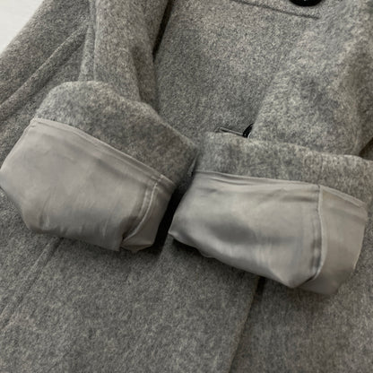 【中古品】【レディース】 BLUE LABEL CRESTBRIDGE ブルーレーベル クレストブリッジ LINING CHECK WOOL COAT 55B42-411-07 裏地 チェック柄 ウール コート アウター 168-261024-sa-09-teih サイズ：38 カラー：グレー 万代Net店