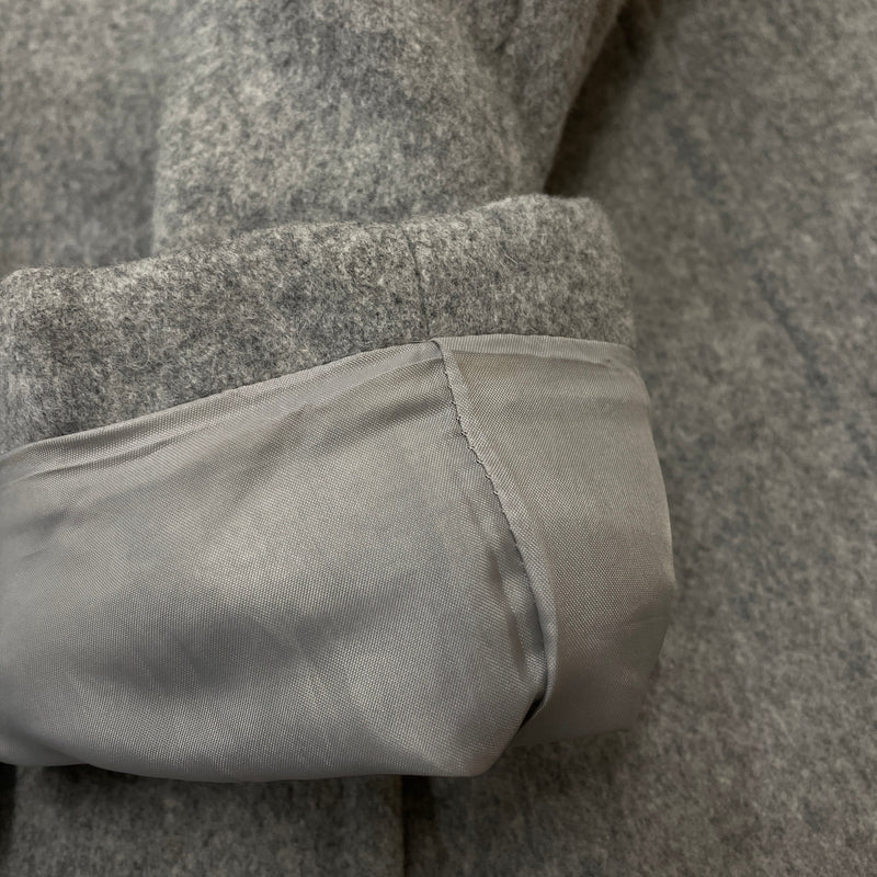 【中古品】【レディース】 BLUE LABEL CRESTBRIDGE ブルーレーベル クレストブリッジ LINING CHECK WOOL COAT 55B42-411-07 裏地 チェック柄 ウール コート アウター 168-261024-sa-09-teih サイズ：38 カラー：グレー 万代Net店