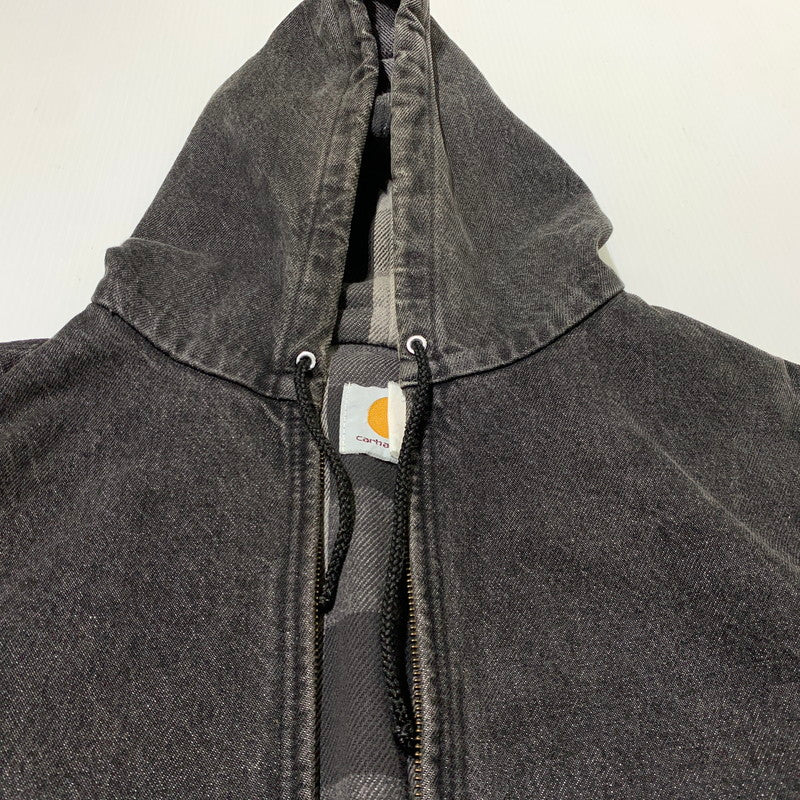 【現状渡し品】【メンズ】 Carhartt カーハート BLACK DENIM ACTIVE JACKET ブラックデニム アクティブ ジャケット アウター ワークジャケット 145-261025-ko-13-teih サイズ：不明 カラー：ブラック 万代Net店