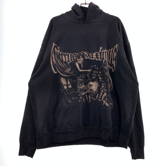 【中古品】【メンズ】 TRAVIS SCOTT トラヴィス スコット MAXIMUS EAGLE PULLOVER HOODIE マキシマム イーグル プルオーバー フーディ トップス パーカー 142-261025-ko-11-teih サイズ：XXL カラー：ブラック 万代Net店