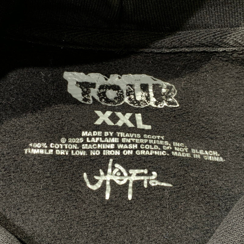 【中古品】【メンズ】 TRAVIS SCOTT トラヴィス スコット MAXIMUS EAGLE PULLOVER HOODIE マキシマム イーグル プルオーバー フーディ トップス パーカー 142-261025-ko-11-teih サイズ：XXL カラー：ブラック 万代Net店