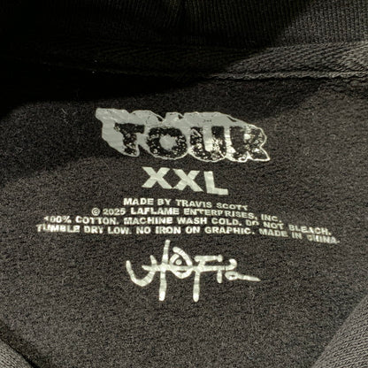 【中古品】【メンズ】 TRAVIS SCOTT トラヴィス スコット MAXIMUS EAGLE PULLOVER HOODIE マキシマム イーグル プルオーバー フーディ トップス パーカー 142-261025-ko-11-teih サイズ：XXL カラー：ブラック 万代Net店