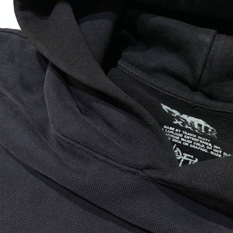 【中古品】【メンズ】 TRAVIS SCOTT トラヴィス スコット MAXIMUS EAGLE PULLOVER HOODIE マキシマム イーグル プルオーバー フーディ トップス パーカー 142-261025-ko-11-teih サイズ：XXL カラー：ブラック 万代Net店
