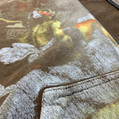 【中古品】【メンズ】 TRAVIS SCOTT トラヴィス スコット CIRCUS MAXIMUS TOUR ZIP HOODIE サーカス マキシマス ツアー ジップ フーディ トップス フルジップパーカー 142-261025-ko-12-teih サイズ：XL カラー：ブラウン 万代Net店
