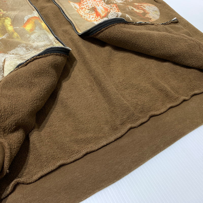 【中古品】【メンズ】 TRAVIS SCOTT トラヴィス スコット CIRCUS MAXIMUS TOUR ZIP HOODIE サーカス マキシマス ツアー ジップ フーディ トップス フルジップパーカー 142-261025-ko-12-teih サイズ：XL カラー：ブラウン 万代Net店
