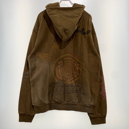 【中古品】【メンズ】 TRAVIS SCOTT トラヴィス スコット CIRCUS MAXIMUS TOUR ZIP HOODIE サーカス マキシマス ツアー ジップ フーディ トップス フルジップパーカー 142-261025-ko-12-teih サイズ：XL カラー：ブラウン 万代Net店