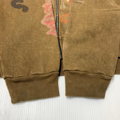 【中古品】【メンズ】 TRAVIS SCOTT トラヴィス スコット CIRCUS MAXIMUS TOUR ZIP HOODIE サーカス マキシマス ツアー ジップ フーディ トップス フルジップパーカー 142-261025-ko-12-teih サイズ：XL カラー：ブラウン 万代Net店