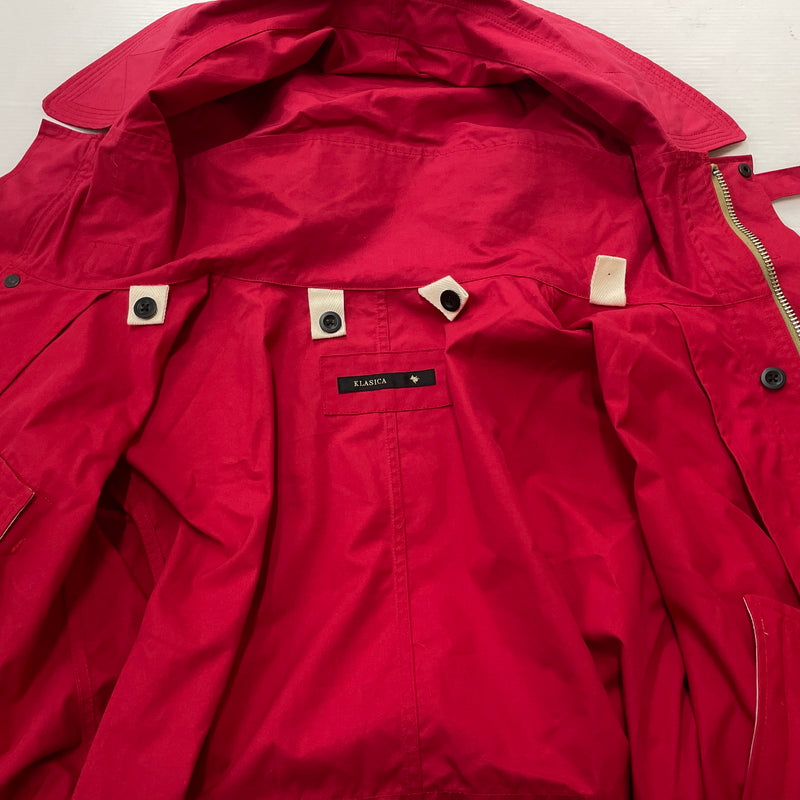 【中古品】【メンズ】 KLASICA クラシカ WATER FALL MODS COAT 20C-01MCT ウォーター フォール モッズコート アウター 140-261024-sa-07-teih サイズ：4 カラー：レッド 万代Net店
