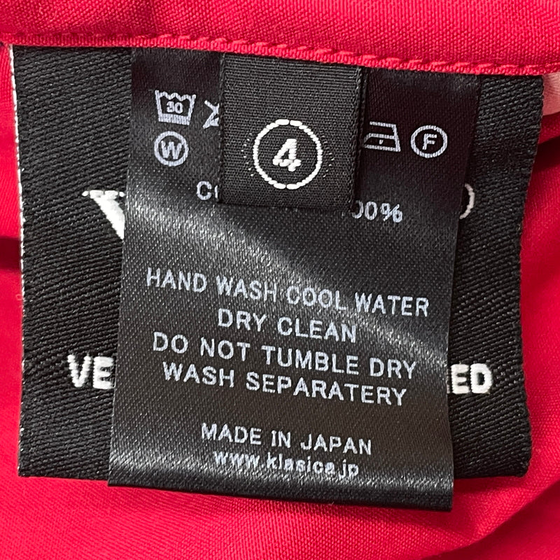 【中古品】【メンズ】 KLASICA クラシカ WATER FALL MODS COAT 20C-01MCT ウォーター フォール モッズコート アウター 140-261024-sa-07-teih サイズ：4 カラー：レッド 万代Net店