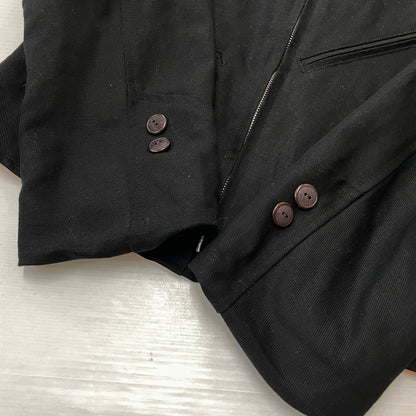 【中古品】【メンズ】 THE GROOVIN HIGH ザ グルーヴィン ハイ 1940 VINTAGE STYLE COTTON MOTORCYCLE JACKET 1940年 ヴィンテージ風 スタイル コットン モーター サイクル ジャケット アウター 140-261024-sa-10-teih サイズ：XL カラー：ブラック 万代Net店