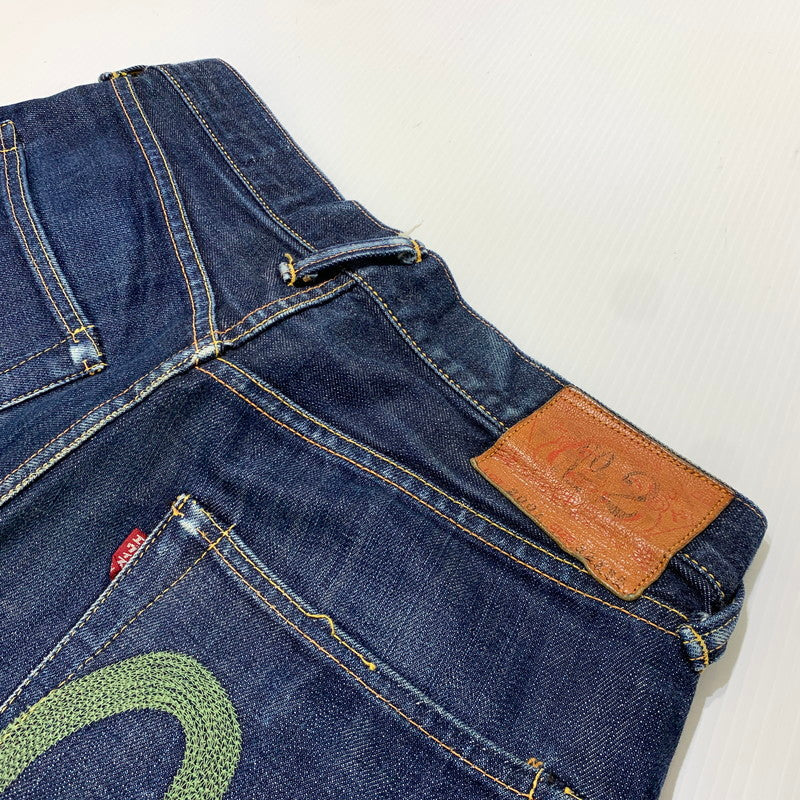 【中古品】【メンズ】 EVISU エヴィス No.2 DENIM PANTS デニムパンツ ボトムス ジーンズ 緑カモメ刺繍 145-261025-ko-21-teih サイズ：32 カラー：インディゴ 万代Net店