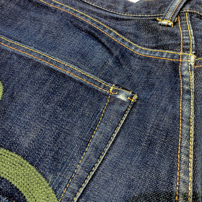 【中古品】【メンズ】 EVISU エヴィス No.2 DENIM PANTS デニムパンツ ボトムス ジーンズ 緑カモメ刺繍 145-261025-ko-21-teih サイズ：32 カラー：インディゴ 万代Net店