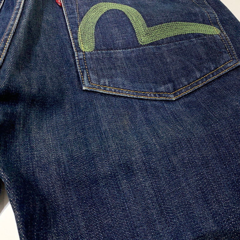 【中古品】【メンズ】 EVISU エヴィス No.2 DENIM PANTS デニムパンツ ボトムス ジーンズ 緑カモメ刺繍 145-261025-ko-21-teih サイズ：32 カラー：インディゴ 万代Net店