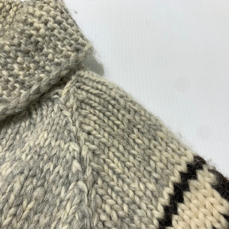 【現状渡し品】【メンズ】 KANATA カナタ COWICHAN KNIT カウチンニット アウター セーター フルジップ 145-261025-ko-14-teih サイズ：不明 カラー：グレー系 万代Net店