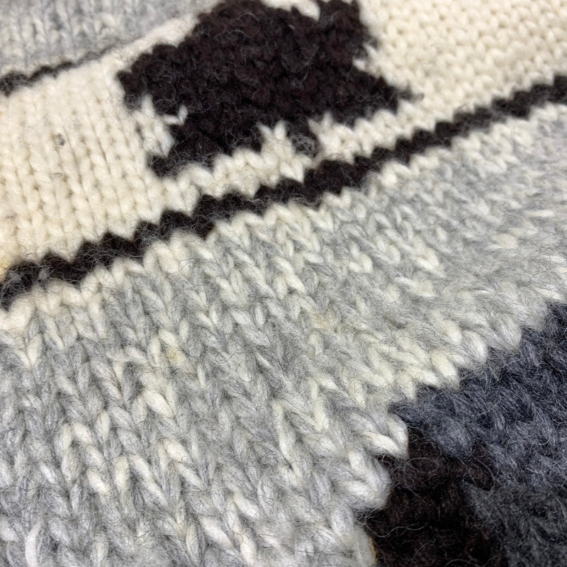 【現状渡し品】【メンズ】 KANATA カナタ COWICHAN KNIT カウチンニット アウター セーター フルジップ 145-261025-ko-14-teih サイズ：不明 カラー：グレー系 万代Net店
