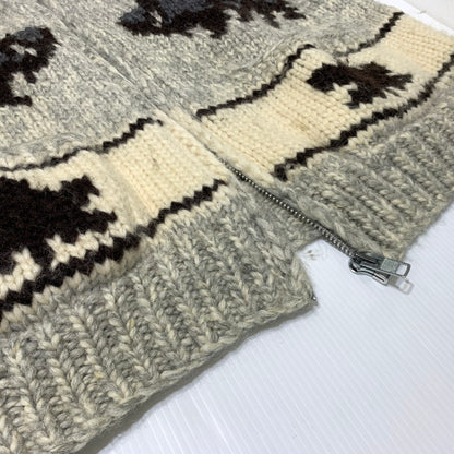 【現状渡し品】【メンズ】 KANATA カナタ COWICHAN KNIT カウチンニット アウター セーター フルジップ 145-261025-ko-14-teih サイズ：不明 カラー：グレー系 万代Net店