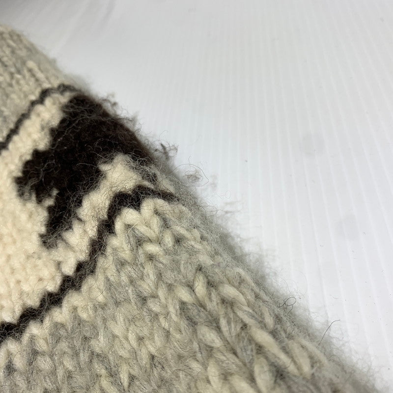【現状渡し品】【メンズ】 KANATA カナタ COWICHAN KNIT カウチンニット アウター セーター フルジップ 145-261025-ko-14-teih サイズ：不明 カラー：グレー系 万代Net店