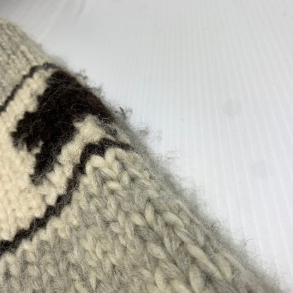 【現状渡し品】【メンズ】 KANATA カナタ COWICHAN KNIT カウチンニット アウター セーター フルジップ 145-261025-ko-14-teih サイズ：不明 カラー：グレー系 万代Net店