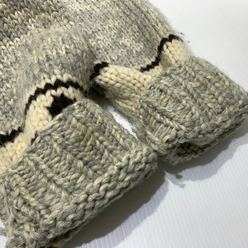 【現状渡し品】【メンズ】 KANATA カナタ COWICHAN KNIT カウチンニット アウター セーター フルジップ 145-261025-ko-14-teih サイズ：不明 カラー：グレー系 万代Net店