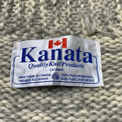 【現状渡し品】【メンズ】 KANATA カナタ COWICHAN KNIT カウチンニット アウター セーター フルジップ 145-261025-ko-14-teih サイズ：不明 カラー：グレー系 万代Net店